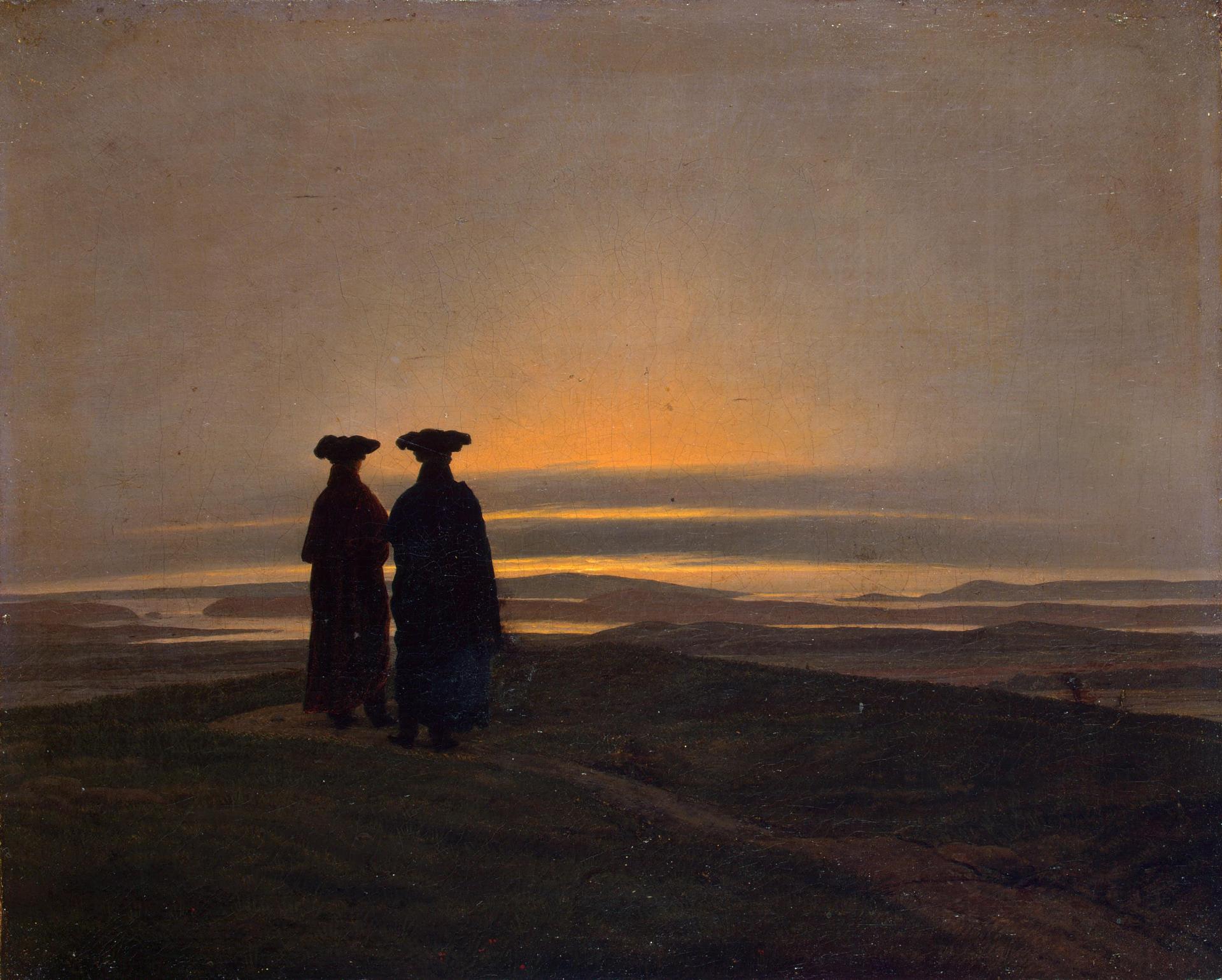 Sunset_by_Caspar_David_Friedrich